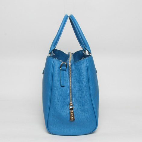 2014 Prada grainy calfskin tote bag BR4743 blue for sale